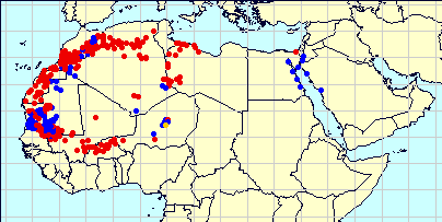 25 novembre. Déplacement d’essaims dans l’ouest du Sahel