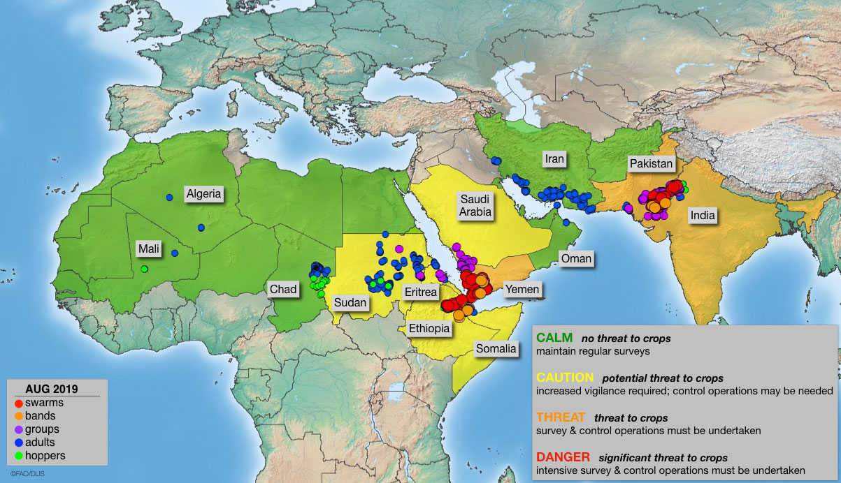 13 September. Threat continues in Yemen and India-Pakistan area