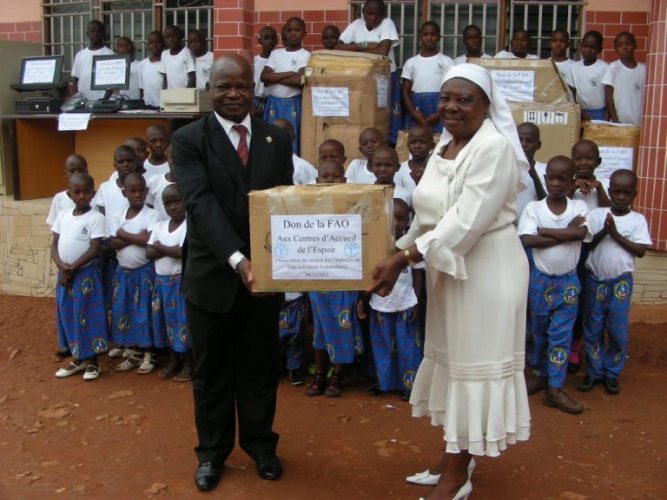Soutien de la FAO aux orphelins du sida au Cameroun