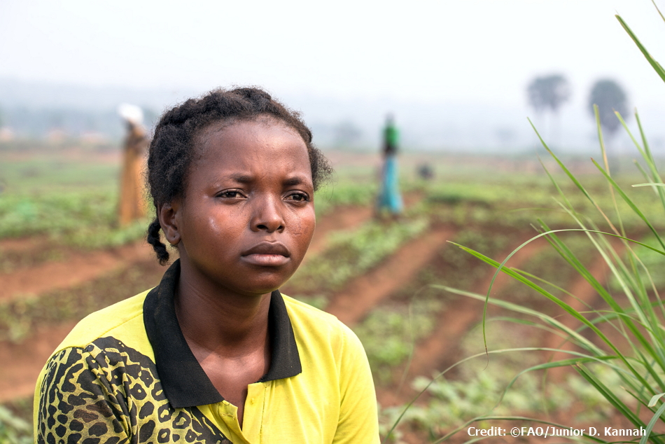 Tshitita Godet has been displaced by violence in the Kasaï region. “My parents were killed. I left my parents’ animals behind. I also left everything I had in the house. I have nothing left,” she says.