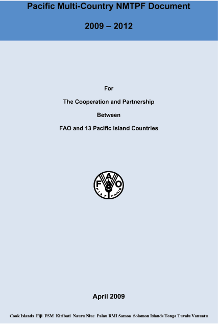Pacific Multi-Country NMTPF Document 2009 - 2012