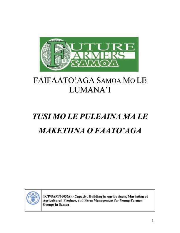 Tusi mo le Puleaina ma le Maketiina o Faatoaga