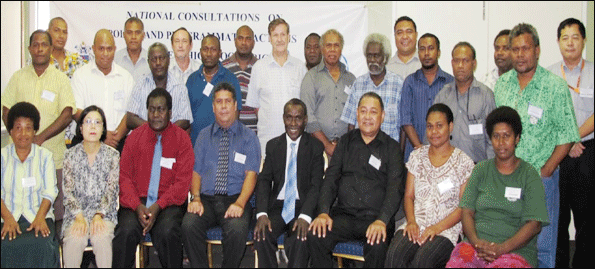 National Consultation on Policy and Programmatic Actions to Address High Food Prices in Solomon Islands, 8 - 9 May, 2012, Heritage Park Hotel, Honiara Solomon Islands.
