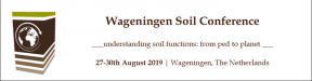 Wageningen Soil Conference: Understanding soil functions: from ped to planet