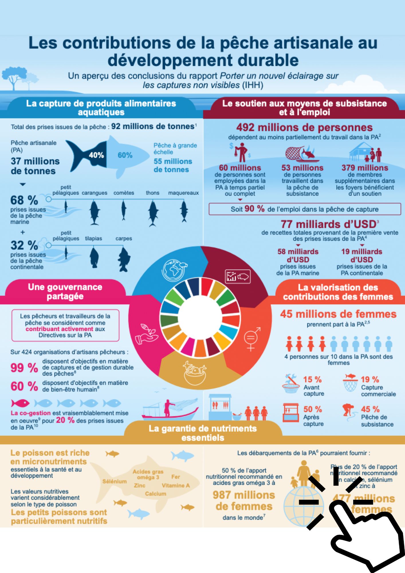 IHH infographic on the contributions of small-scale fisheries to sustainable development