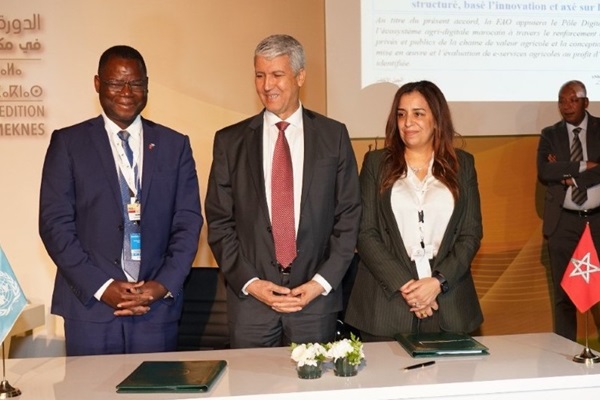 The FAO and the Moroccan Centre de Ressources du Pilier II du Plan Maroc Vert (CRP2) signed a letter of agreement to ensure the development of water and agriculture geo-services in the basin of Oum Er Rbia, using WaPOR data and methodologies.