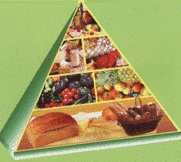 The Albanian food pyramid. Reproduced with permission.