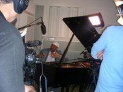 Cuban jazz pianist and composer Chucho Valdés, FAO Goodwill Ambassador, recording the song "Haiti Volverá", donated to FAO and dedicated to the Haiti population.