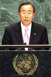 M. Ban Ki-moon, Secrétaire général des Nations Unies (ONU)