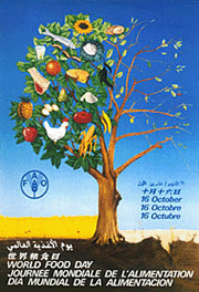 WFD 1982 poster - Food Comes First