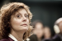 Susan Sarandon attends a World Food Day ceremony at FAO headquarters in Rome, Italy.