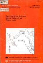 Bank Credit for Artisanal Marine Fisherfolk in Orissa, India 