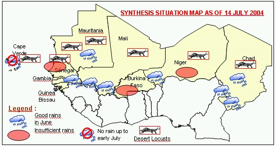 Sensitive Map of the Sahel countries
