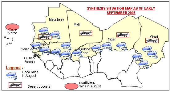 Sensitive Map of the Sahel countries