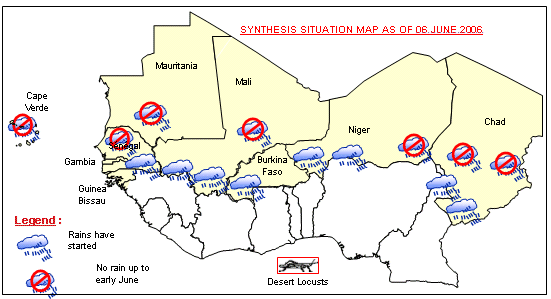 Sensitive Map of the Sahel countries