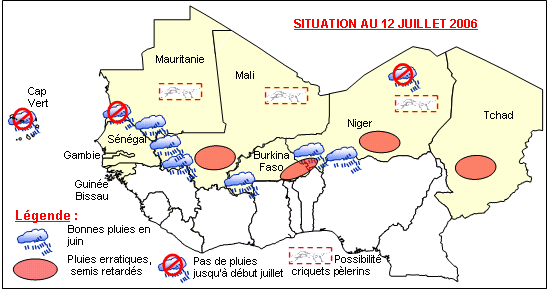 Carte sensible du Sahel