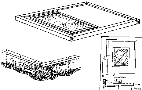 A simple design of a propolis trap made from nylon, fly or  mosquito screen. The screen is removable and can be quickly replaced with a new one during harvest.