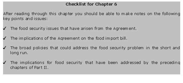 Checklist for Chapter 6