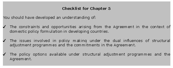 Checklist for Chapter 5