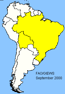 South America sensitive map