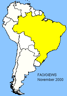 South America sensitive map