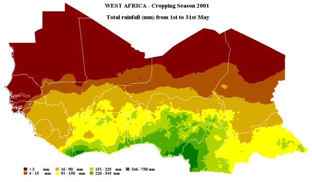 rainfall map
