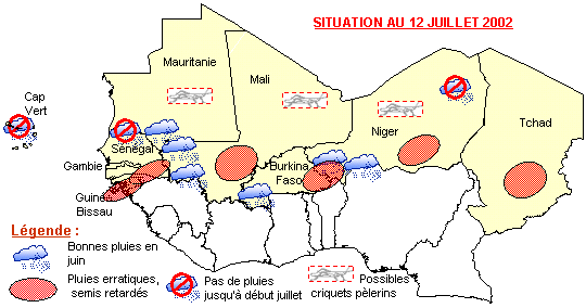 Carte sensible du Sahel