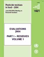 Pesticide Residues in Food 2004