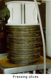 Pressing olives