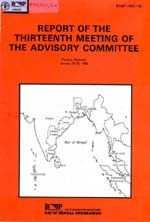 Report of the Thirteenth Meeting of the Advisory Committee. January 26-28, 1989 Penang, Malaysia 