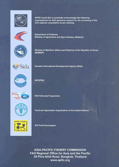 Apfic Regional Consultative Forum Meeting Reforming fisheries and aquaculture in the Asia-Pacific