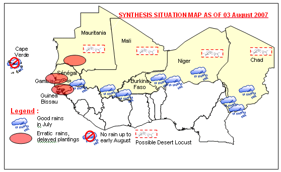 Sensitive Map of the Sahel countries
