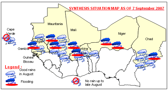Sensitive Map of the Sahel countries