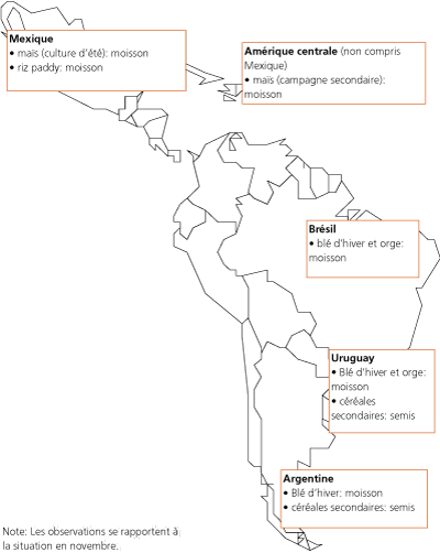 Perspectives de r�coltes et situation alimentaire 