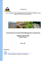 Good Practices for Hazard Risk Management in Agriculture