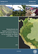 Sistematizaci�n de buenas pr�cticas para la gesti�n de cuencas h�dricas en los municipios de Quijos y El Chaco - Napo