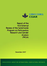 Report of the First External Review of the Systemwide Program on Participatory Research and Gender Analysis (PRGA)