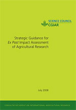 Strategic Guidance for Ex Post Impact Assessment of Agricultural Research
