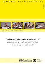 Codex Alimentarius - Informe del 31 per�odo de sesiones