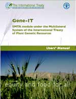 GENE-IT. SMTA module under the Multilateral System of the International Treaty of PGR