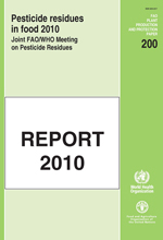 Pesticides residues in food 2010