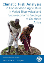 Climatic Risk Analysis in Conservation Agriculture in Varied Biophysical and Socio-economic Settings of Southern Africa