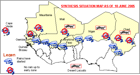 Sensitive Map of the Sahel countries