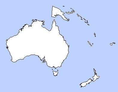 Oceania Map