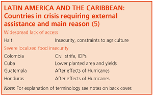 Crop Prospects and Food Situation
