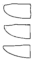 Only the bottom tooth here is suitable for merinos.