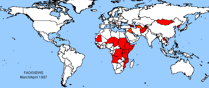 World map sensitive map