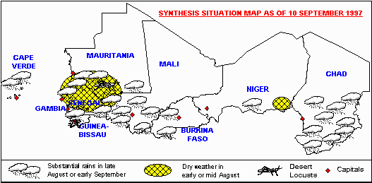 Sensitive Map of the Sahel countries