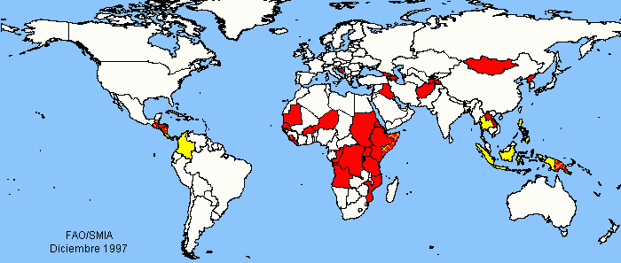 World map sensitive map