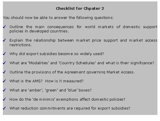 Checkbox for Chapter 2